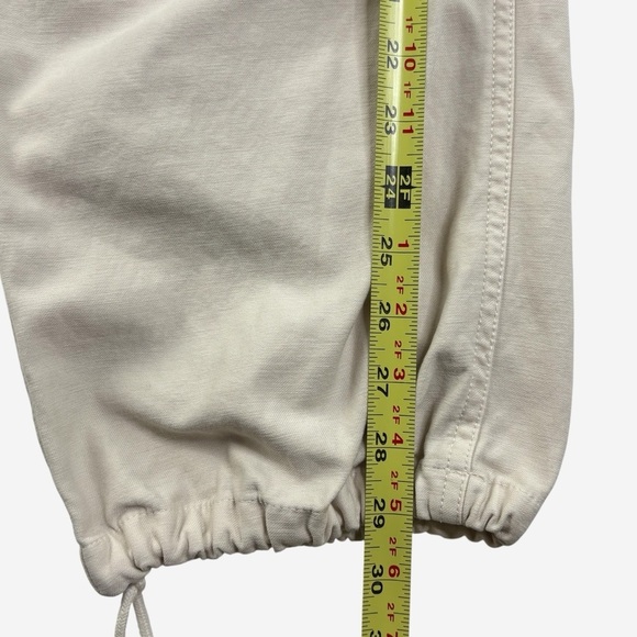 Aritzia TNA Supply Cargo Pants 8 Mid-Rise Adjustable Cotton Multi Pockets Beige - Picture 11 of 14